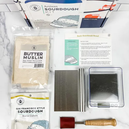 Vista 3 de Cultures for Health Kit de pan de masa madre artesanal Kit de iniciación de masa madre ideal para principiantes Haz pan de masa madre DIY