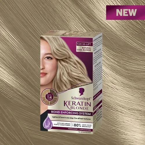 Vista 63 de Schwarzkopf Keratin - Tinte para el cabello rubio, 7.0 rubio ceniza oscuro, coloración permanente de calidad profesional, sistema de refuerzo