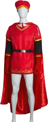Vista 2 de Disfraz de Halloween, cosplay, capa roja, túnica y capa para la cabeza, conjunto completo