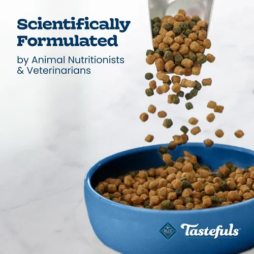 Vista 8 de Blue Buffalo Tastefuls Receta de pollo y arroz integral para gatos adultos, control de peso, pollo real primero, comida natural para gatos