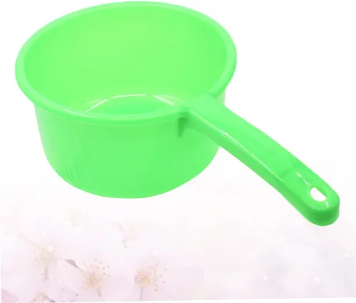 Vista 7 de SHOWERORO Cucharón de agua de plástico con mango largo para baño de cocina y riego de plantas, cuchara versátil para uso doméstico