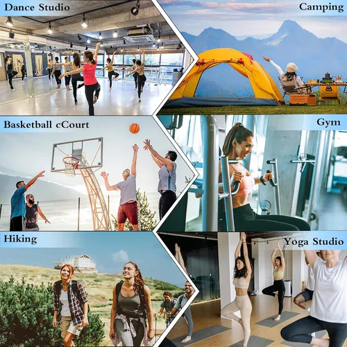Vista 8 de Bolsa de viaje plegable, bolsa de gimnasio ligera y portátil, bolsas deportivas para mujeres y hombres, para campamento, fitness y excursiones