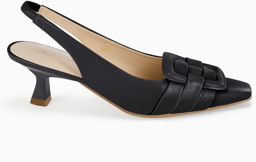 Vista 4 de Zapatos de vestir con tacón bajo y puntera cerrada para mujer, zapatos de vestir sexy y elegantes para boda y oficina