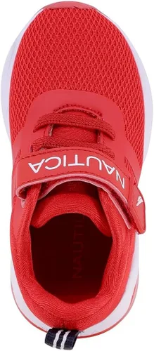 Vista 6 de Nautica Tenis deportivos con luz intermitente para niños con una correa, a la moda y divertida para niños y niñas, disponibles en tallas para niños