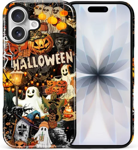 Vista 29 de Funda para iPhone 13 iPhone 14, a prueba de golpes, funda protectora híbrida de 2 capas, doble protección contra caídas, antiarañazos, diseño Rojo