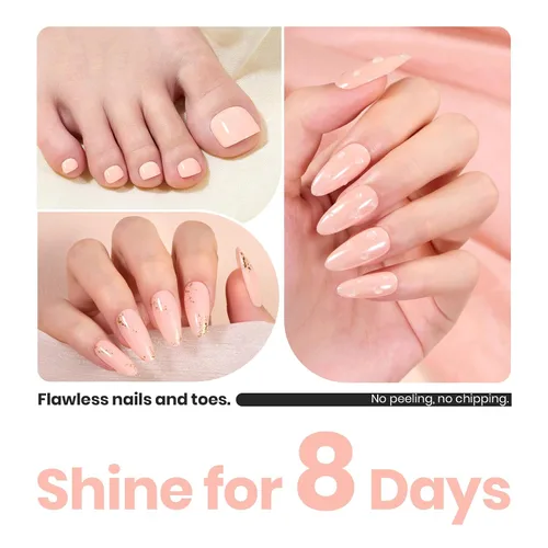 Vista 5 de Beetles - Esmalte de uñas Bubble Bliss, 2 en 1, fortalecedor de uñas, esmalte de crecimiento de uñas, capa base para uñas delgadas dañadas, uñas