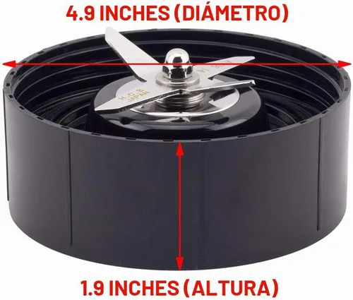 Vista 3 de Paquete de 2 piezas de repuesto de cuchillas extractoras compatibles con licuadoras NutriBullet RX N17-1001 de 1700 vatios