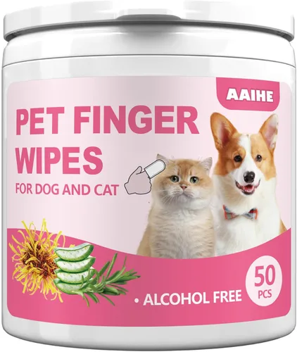 Vista 8 de Toallitas para orejas de perro de talla grande para perros y gatos, aroma a coco, 60