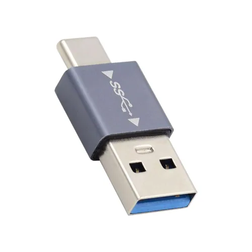 Vista 10 de chenyang Conector USB 3.0/3.1 USB C a USB 3.0 Datos 10Gbps Adaptador de carga 90 grados en ángulo abajo