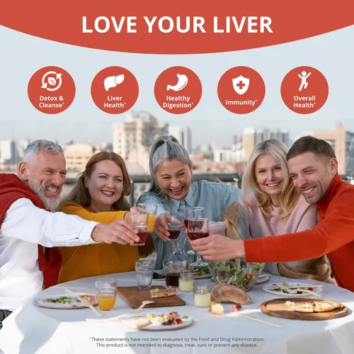 Vista 4 de LiverTox - Fórmula avanzada de desintoxicación y limpieza hepática - Soporte hepático de hierbas con cardo mariano, cúrcuma, alcachofa, diente