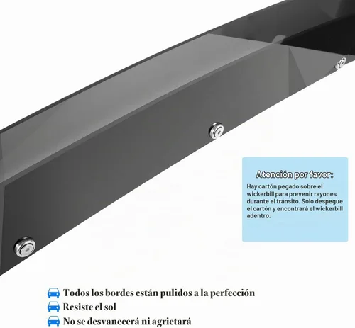 Vista 7 de Bonbo Alerón trasero WickerBill para Dodge Challenger 2015-2022 2023 SRT RT Hellcat Scat Pack con cámara de respaldo, 2 piezas de alerón trasero