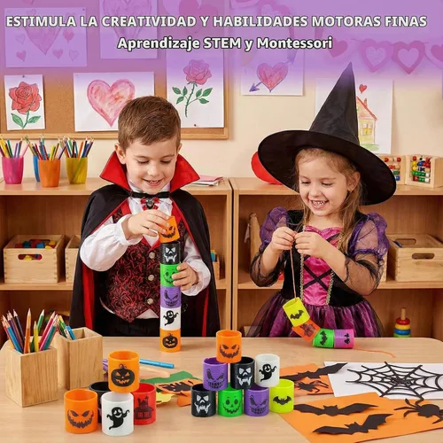 Vista 3 de JOHOUSE 40 resortes helicoidales mágicos de Halloween para niños, recuerdos