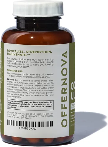 Vista 7 de Offernova Suplementos de colágeno ultra hidrolizado de colágeno - 3000 mg de péptidos de colágeno bovino antienvejecimiento para articulaciones