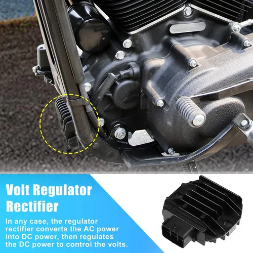 Vista 3 de X AUTOHAUX 5GT-81960-00-00 5BN-81960-00-00 Rectificador de Regulador de Voltaje de Motocicleta Reemplazo para Yamaha BIG BEAR 400 2WD 4WD 2002-2012