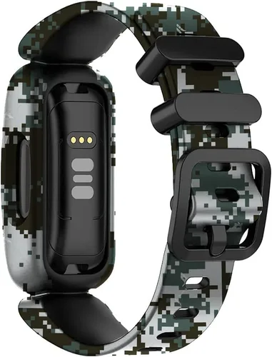 Vista 3 de Bandas de silicona de repuesto compatibles con Fitbit Ace 3, correas ajustables con patrón colorido para Fitbit Ace 3 bandas