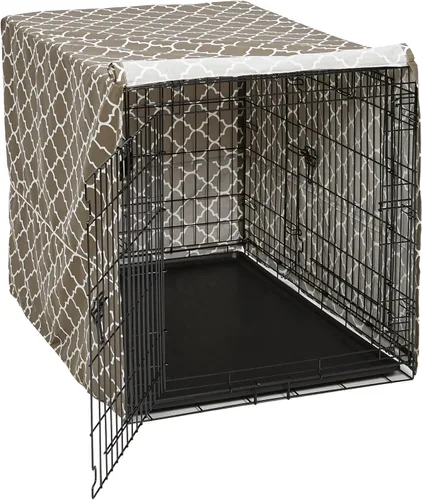 Vista 18 de MidWest Homes for Pets XL Funda para jaula de perro, cubierta de perrera de poliéster negro para dar privacidad, se ajusta a la mayoría