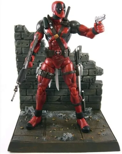 Vista 2 de Selección de juguetes diamante Marvel selección: Deadpool Figura de acción