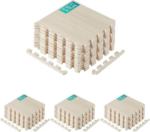 Vista 15 de Yes4All Alfombrillas Entrelazadas de EVA, Baldosas de Suelo tipo Rompecabezas, Acolchado de Suelo de Espuma con Borde para Muebles, Espacio