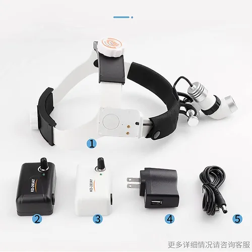 Vista 5 de YAOJIA Examen médico luz LED faro médico -6000 Lx portátil LED linterna dental quirúrgica para odontología/cirugía cosmética médica/ENT/Ortopedia