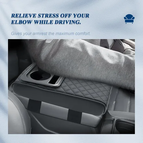 Vista 2 de BIBIBO Funda para reposabrazos de consola central CRV 2026 para Honda CR-V 2026 (LX/EX/Sport Hybrid/EX-L/TrailSport Hybrid/Sport-L Hybrid), cojín