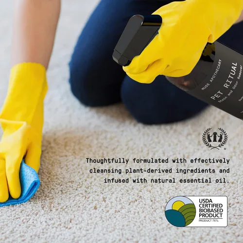 Vista 3 de Muse Apothecary Limpiador completo de alfombras enzimáticas para eliminar manchas y olores de mascotas, removedor de manchas de perros