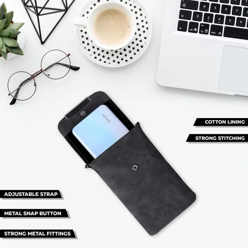 Vista 4 de Bolsos cruzados pequeños de cuero real para teléfono celular para mujer, bolso bandolera con soporte para tarjeta de crédito, bolso de hombro