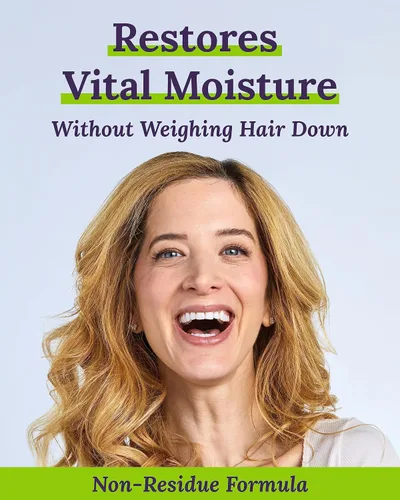 Vista 4 de Keranique Acondicionador de control de daños - Tratamiento hidratante con queratina para cabello seco dañado