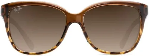 Vista 5 de Maui Jim Gafas de sol polarizadas de moda para mujer Starfish Negro con tortuga/gris neutro polarizado