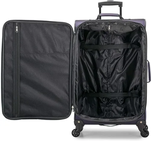 Vista 3 de U.S. Traveler Aviron Bay - Equipaje extensible con ruedas giratorias, PúrpuraOmbre Force.), US08125L