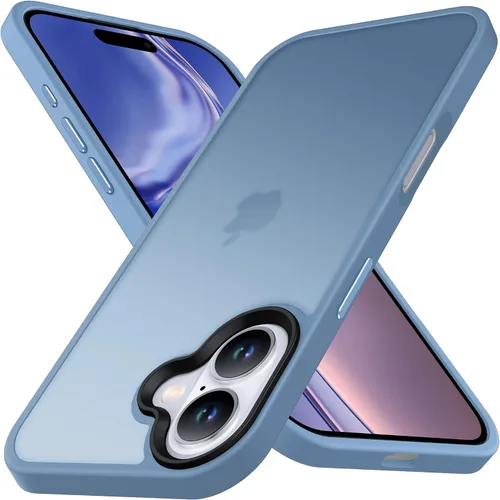 Vista 24 de Anqrp Funda diseñada para iPhone 11 azul [compatible con carga inalámbrica], [tacto sedoso] Funda delgada de silicona suave antiarañazos para iPhone