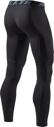 Vista 2 de TSLA - Paquete de 1 o 2 pantalones térmicos de compresión para hombre, leggings deportivos y mallas para correr pantalones para usar como primera