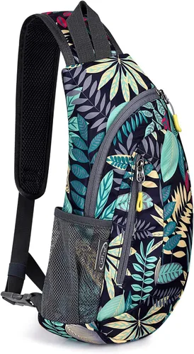 Vista 10 de G4Free - Bolso bandolera para hombres y mujeres, mochila pequeña para el pecho y el hombro, ligera, para viajes, actividades al aire libre y Negro