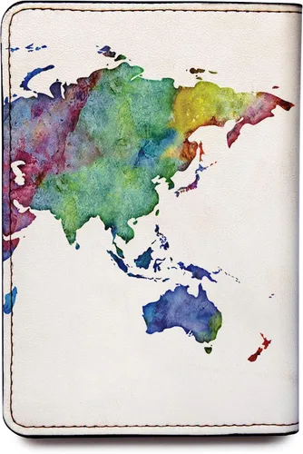 Vista 78 de Wanderlust - Soporte para pasaporte de cuero para mujer