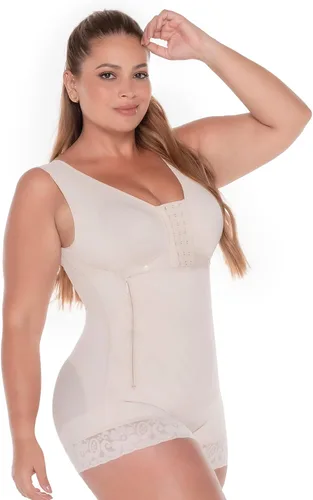 Vista 8 de FAJAS DISENOS D'PRADA Faja Colombiana 053 - Body de alta compresión para control de abdomen, ropa de compresión