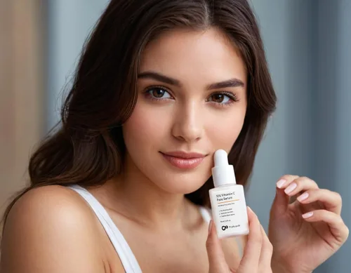 Vista 2 de Suero facial con 10% vitamina C Dermatológicamente probado para pieles sensibles con ácido ascórbico etilo y PHA Fórmula iluminadora e