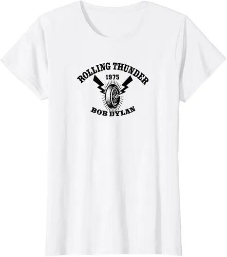 Vista 12 de Bob Dylan - Camiseta Rolling Thunder S Gris Oscuro