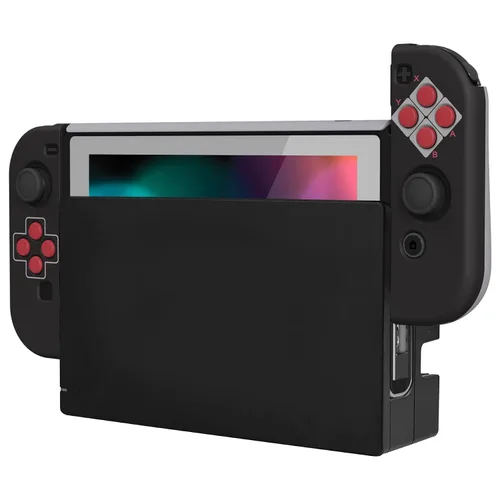 Vista 110 de PlayVital AlterGrips Ergonomic Grips Cover for Nintendo Switch, [2 Design] Interchangeable Comfort Dockable Protective Case with Screen Protector &