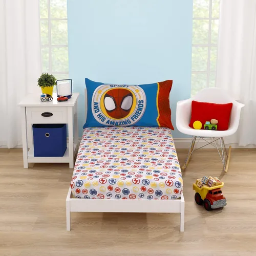 Vista 19 de Warner Brothers Batman The Caped Crusader - Juego de sábanas de 2 piezas para niños pequeños, sábana bajera ajustable y funda de almohada reversible