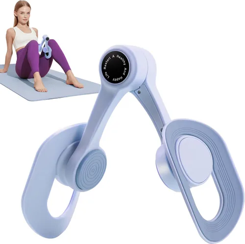 Vista 10 de Pelvic Floor Exercise Devices, Thigh Trainer for Women 360° Rotatable TPE Cushion, Strengthens Pelvic Muscles & Inner Thigh, Portable Kegel Gear
