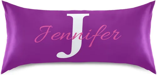 Vista 36 de Fundas de almohada negras personalizadas de seda con cierre de sobre, funda de almohada de satén tamaño estándar para personas que duermen