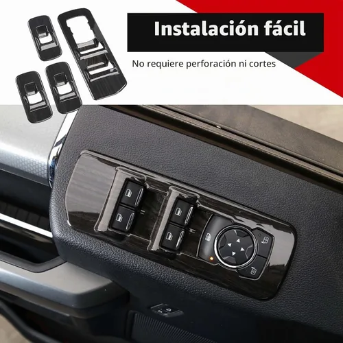 Vista 4 de Voodonala para F-150 2015-2020 Panel de elevación de ventana de puerta de coche para Ford F150 2015-2020 Adornos
