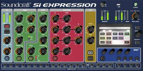 Vista 6 de Soundcraft Consola mezcladora digital de audio en vivo de 16 canales Si Expression 1