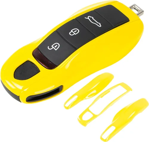 Vista 23 de AeroBon Funda pintada de 3 piezas para llavero compatible con reemplazo de carcasa de llave Porsche (MK1, gris ágata) Also fits 911 718 Boxster