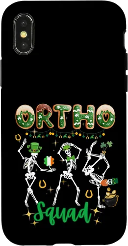 Vista 4 de Funda ortopédica a juego para iPhone 15 Ortho St Patricks Squad