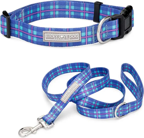Vista 66 de Lucky Love Dog - Collar de perro ajustable con hebilla de fácil clic para los pequeños, duradero y cómodo para perros machos y hembras, collar