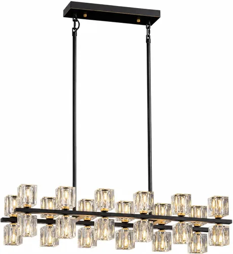 Vista 8 de Modern Ceiling Light Fixture with 13-Lights,Gold Semi Flush Mount Ceiling Light,Crystal Sputnik Chandeleirs,Modern Ceiling Lights for Living