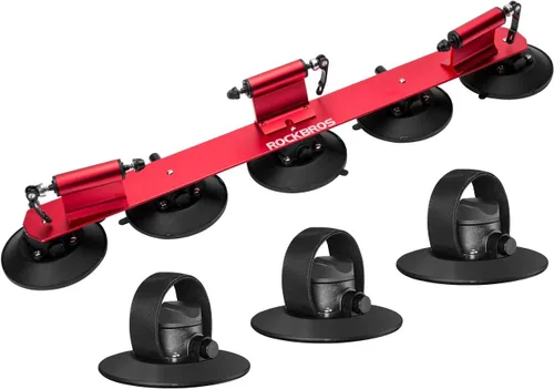 Vista 9 de ROCKBROS Sucker - Soporte para bicicleta para techo de coche, ventosa, soporte de bicicleta de liberación rápida de aleación de aluminio para 1, 2