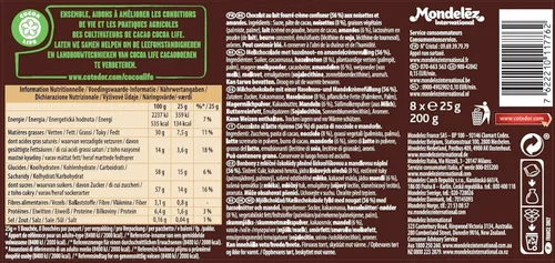 Vista 2 de Cote DOr Bouchees Leche 200g (7.05 oz)
