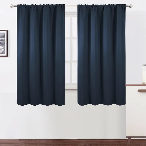 Vista 50 de LEMOMO Cortinas opacas de 42 x 54 pulgadas, juego de 2 paneles de cortinas con aislamiento térmico para oscurecer la habitación