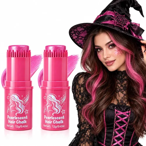 Vista 10 de Peine de color rojo temporal para el cabello, tiza lavable para niños